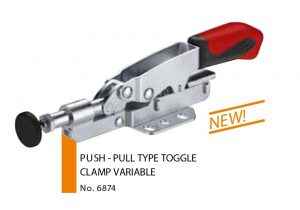 Push - pull type toggle clamp variable